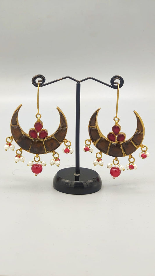 Crimson Cascade Earrings